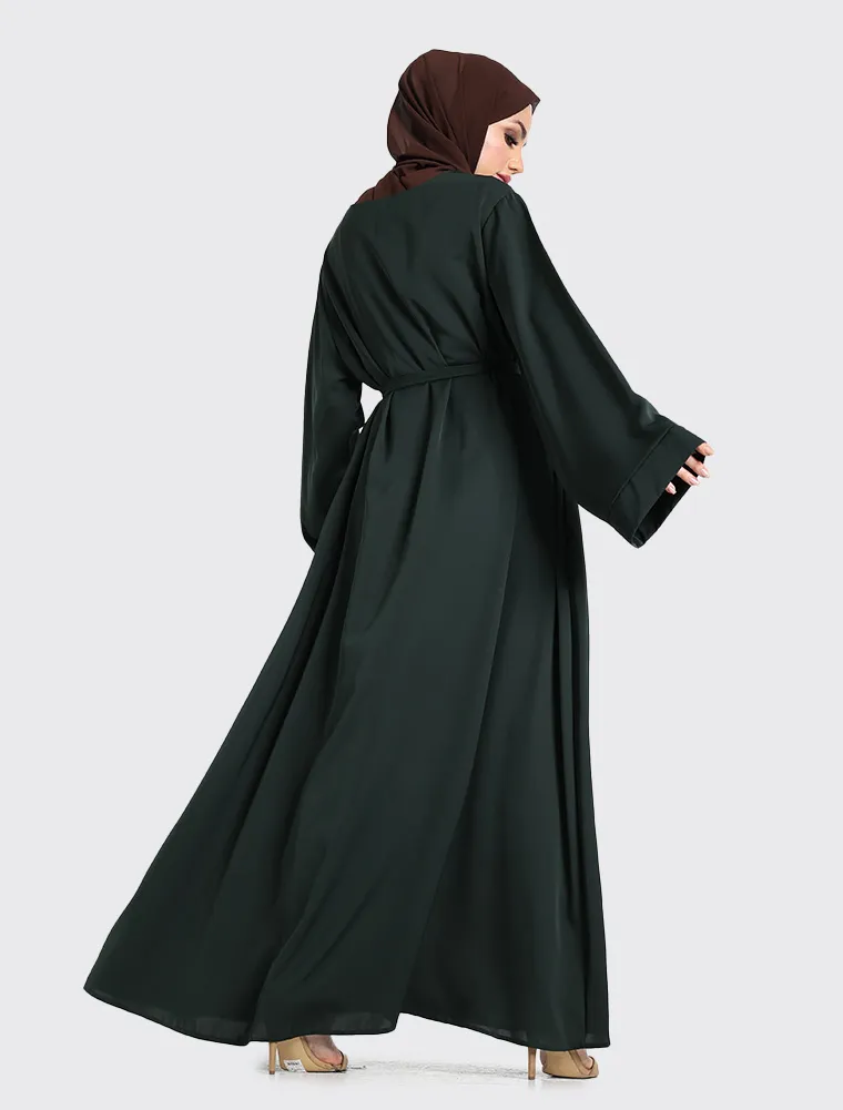 Green Plain Abaya